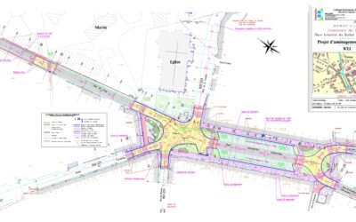 Maîtrise d’œuvre VRD – Réaménagement du Bourg de Chanu (2015)